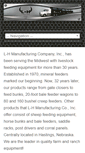 Mobile Screenshot of l-hmanufacturing.com